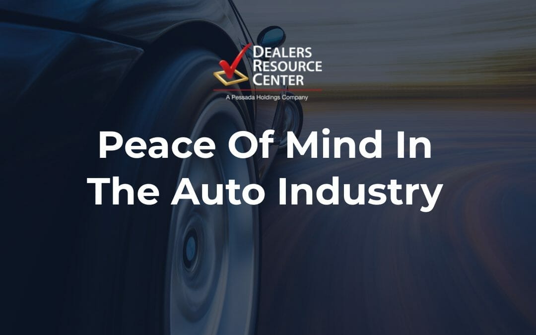 Peace Of Mind In The Auto Industry